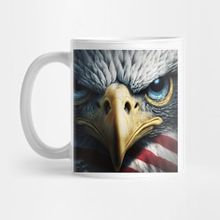 USA, Bald Eagle, America, American Flag, Mug